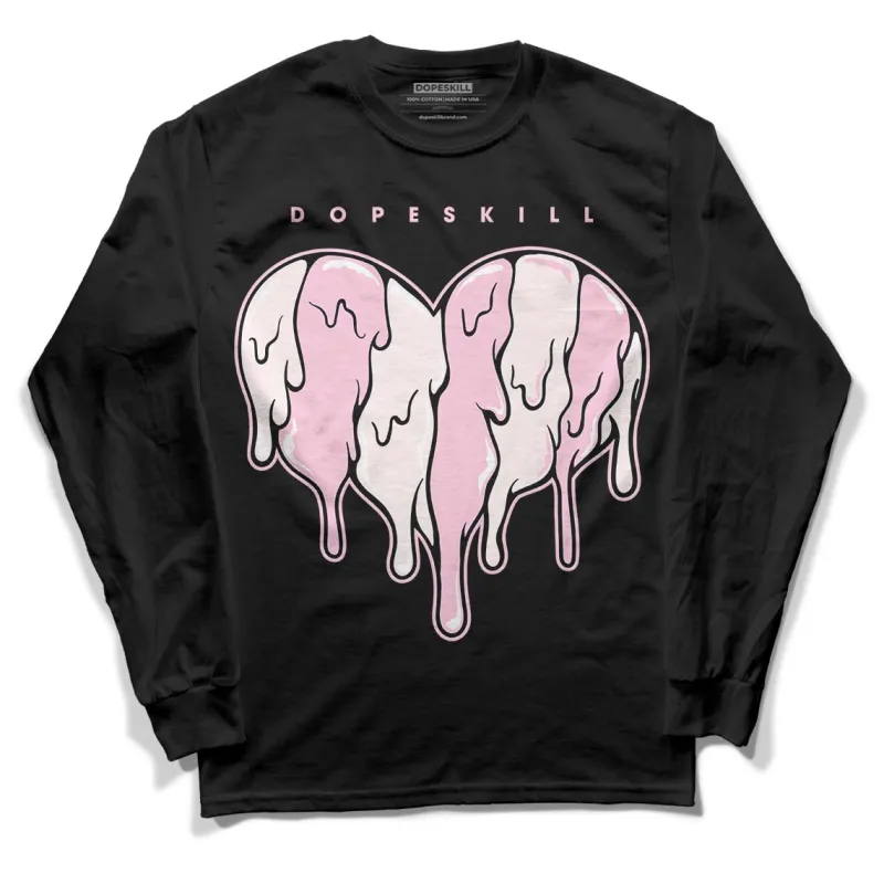 Dunk Low Pink Foam DopeSkill Long Sleeve T-Shirt Slime Drip Heart Graphic sold by DopeSkill