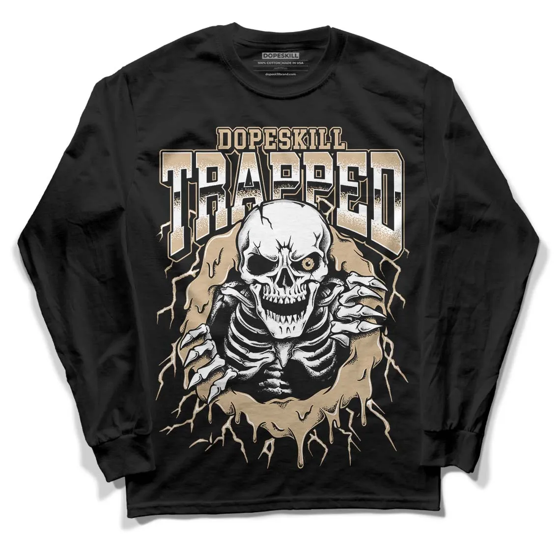 TAN Collection DopeSkill Long Sleeve T-Shirt Trapped Halloween Graphic sold by DopeSkill