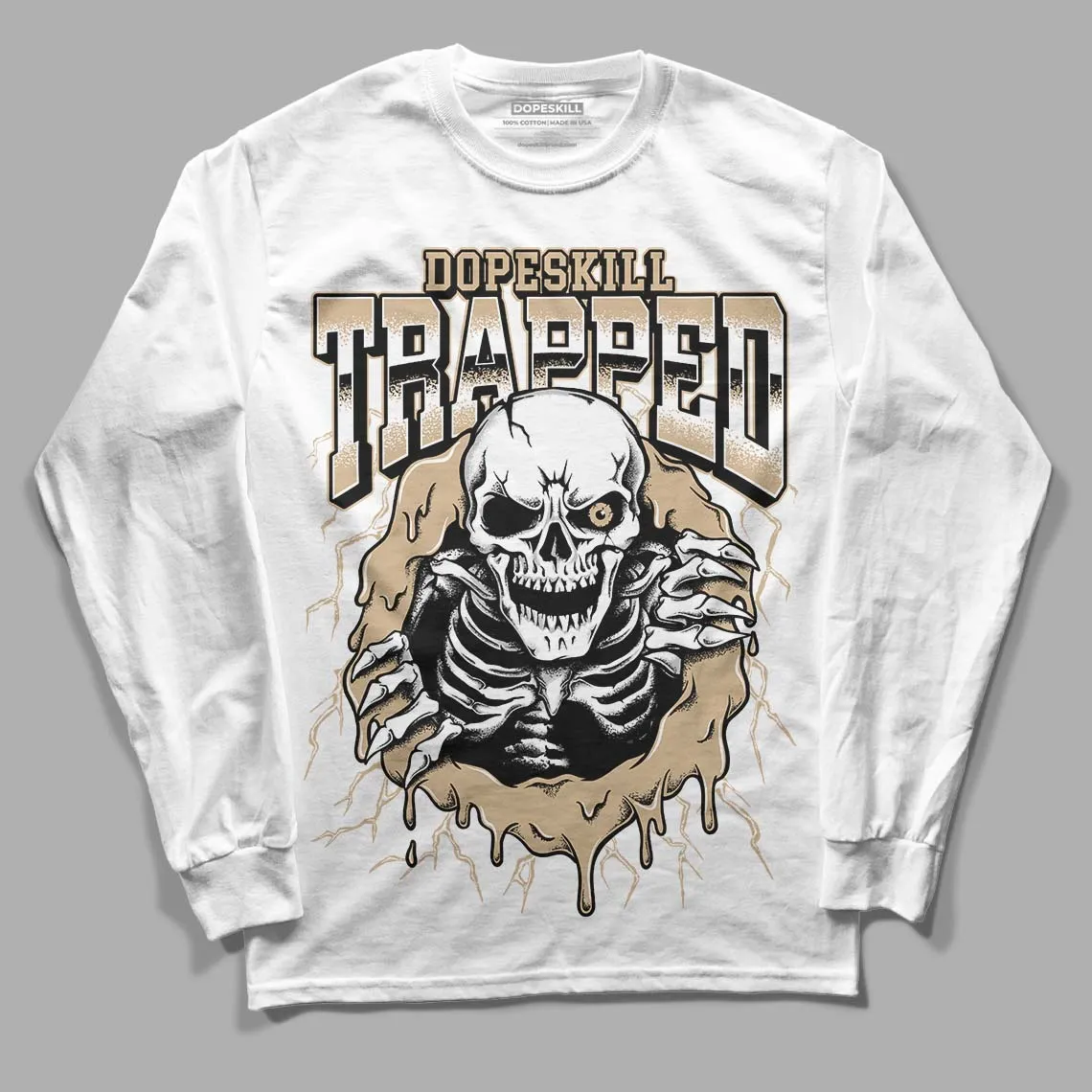 TAN Collection DopeSkill Long Sleeve T-Shirt Trapped Halloween Graphic sold by DopeSkill product image thumbnail 2