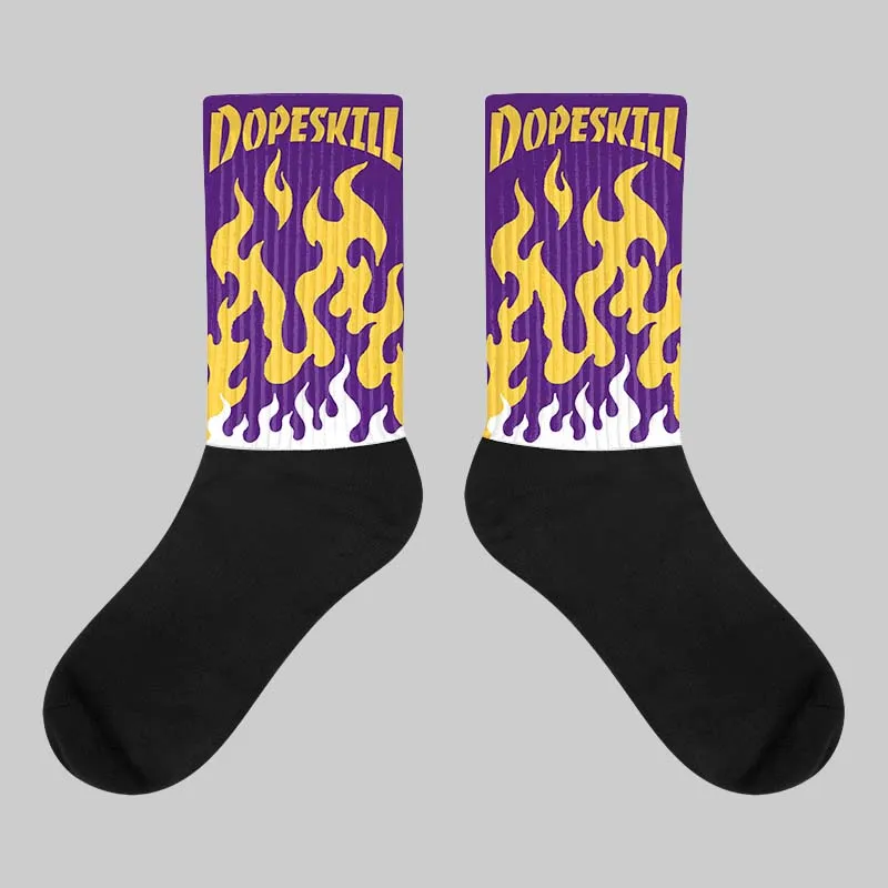 Field Purple 12s DopeSkill Sublimated Socks FIRE Graphic sold by DopeSkill