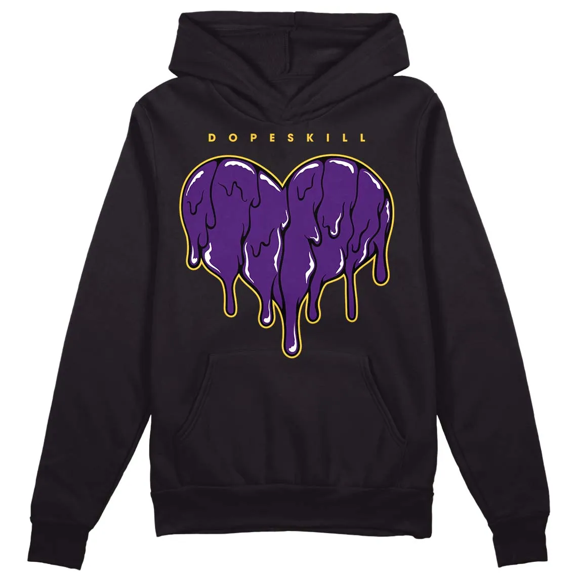 Field Purple 12s DopeSkill Hoodie Sweatshirt Slime Drip Heart Graphic sold by DopeSkill product image thumbnail 2