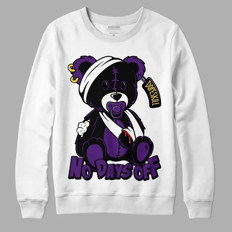 Field Purple 12s DopeSkill Sweatshirt Hurt Bear Graphic sold by DopeSkill