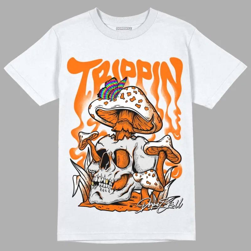 Orange Black White DopeSkill T-Shirt Trippin Graphic sold by DopeSkill