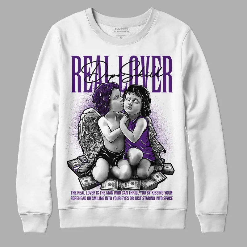 Field Purple 12s DopeSkill Sweatshirt Real Lover Graphic sold by DopeSkill