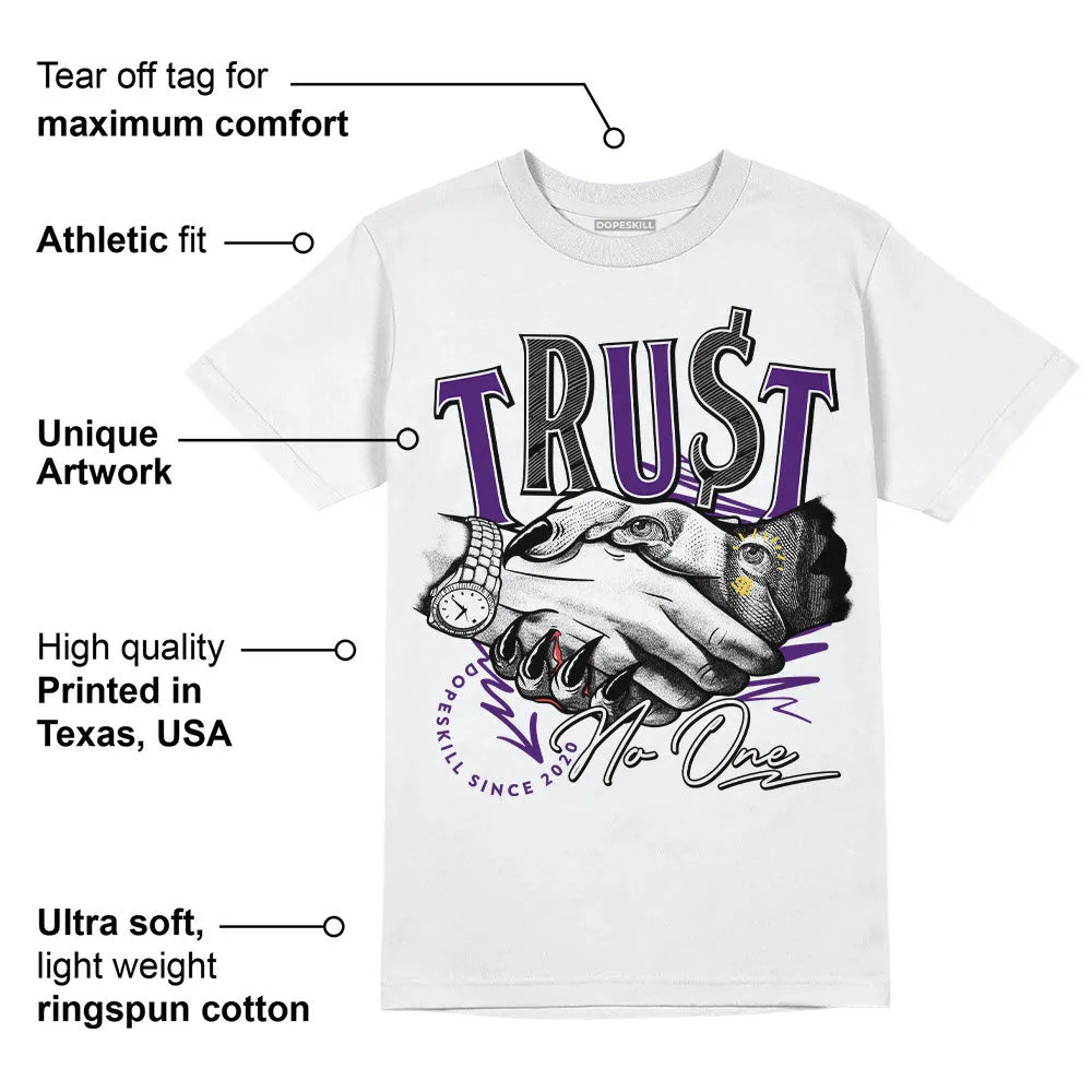 Field Purple 12s DopeSkill T-Shirt Trust No One Graphic sold by DopeSkill product image thumbnail 3