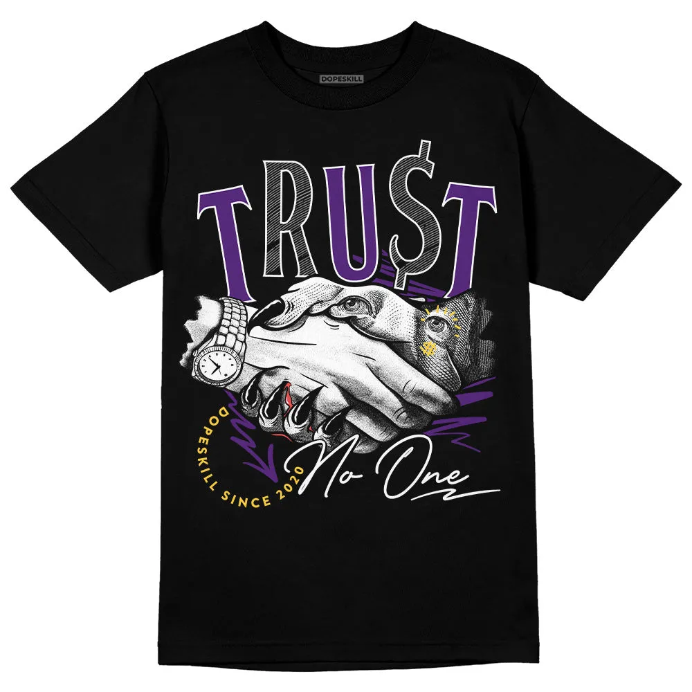 Field Purple 12s DopeSkill T-Shirt Trust No One Graphic sold by DopeSkill product image thumbnail 2