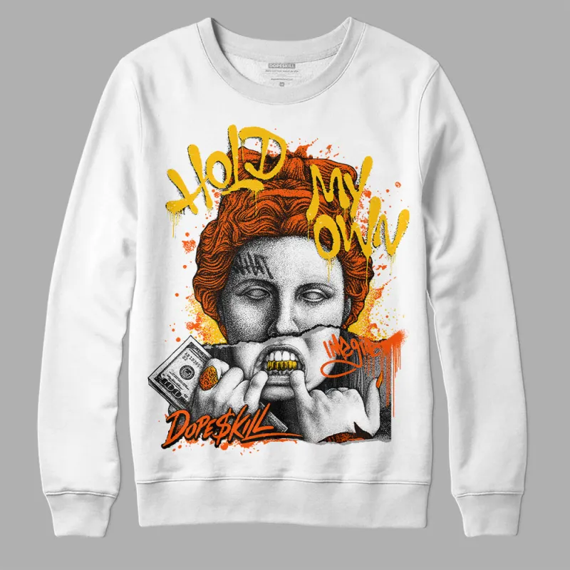 Orange Milk DopeSkill Sweatshirt Hold My Own Graphic sold by DopeSkill