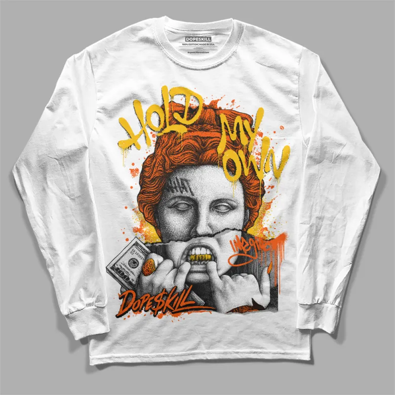 Orange Milk DopeSkill Long Sleeve T-Shirt Hold My Own Graphic sold by DopeSkill