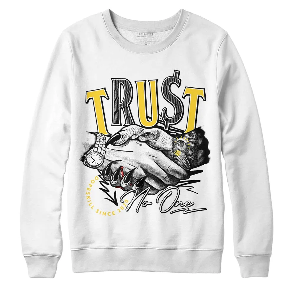 Black Tour Yellow AJ 4 Thunder DopeSkill Sweatshirt Trust No One Graphic sold by DopeSkill product image thumbnail 2