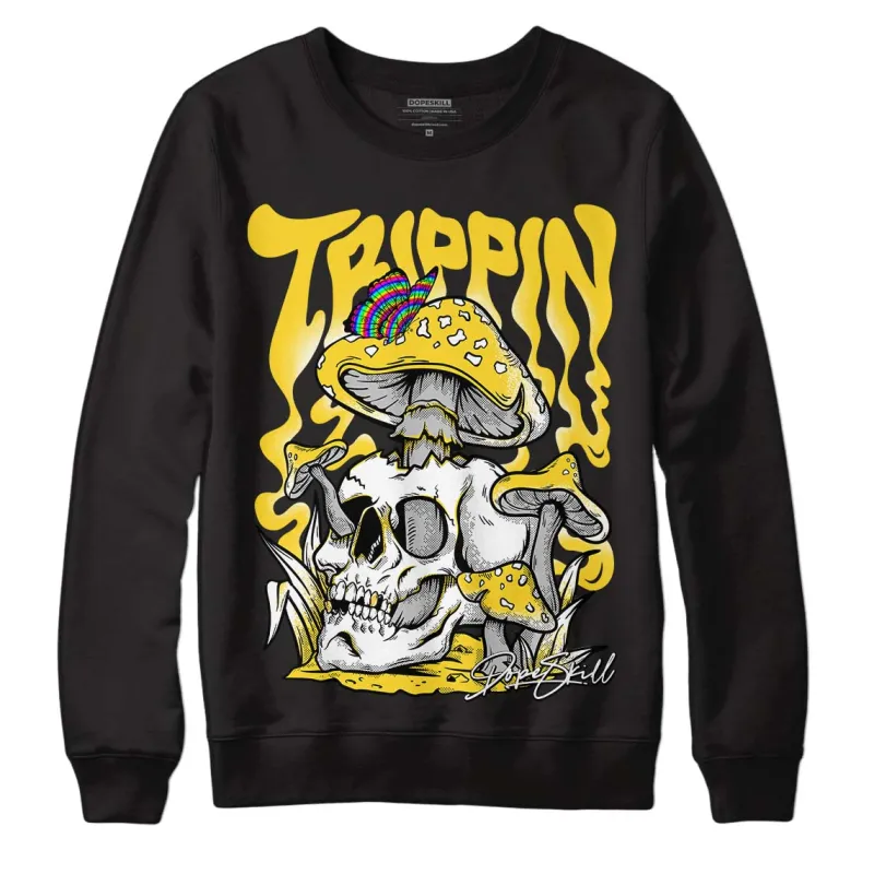 Black Tour Yellow AJ 4 Thunder DopeSkill Sweatshirt Trippin Graphic sold by DopeSkill
