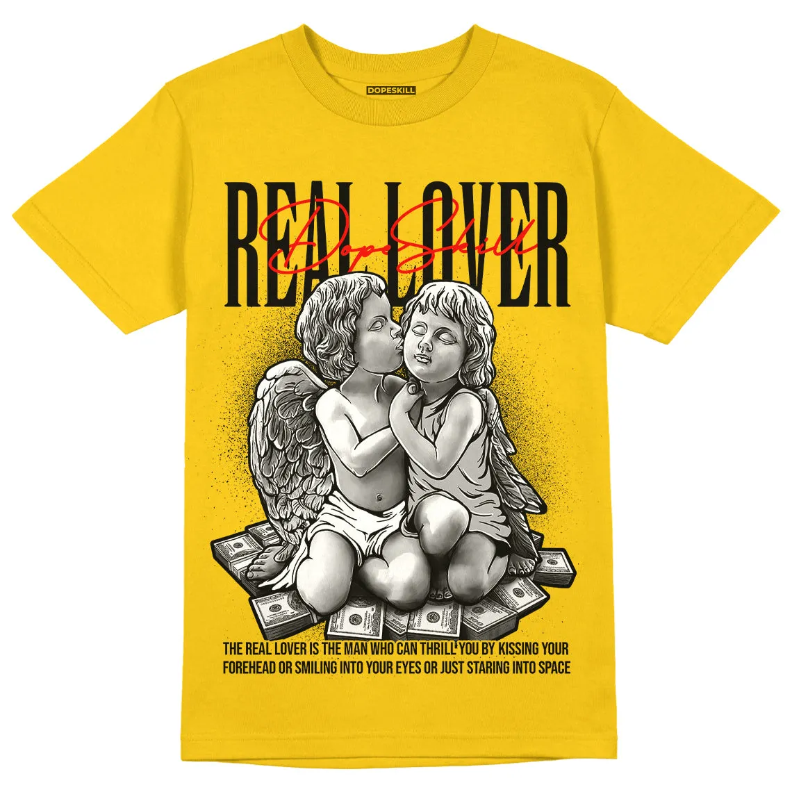 Black Tour Yellow AJ 4 Thunder DopeSkill Unisex T-Shirt Real Lover Graphic sold by DopeSkill product image thumbnail 3
