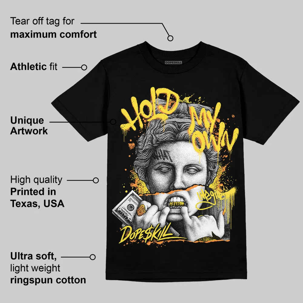 Yellow Snakeskin 11s DopeSkill T-Shirt Hold My Own Graphic sold by DopeSkill product image thumbnail 3