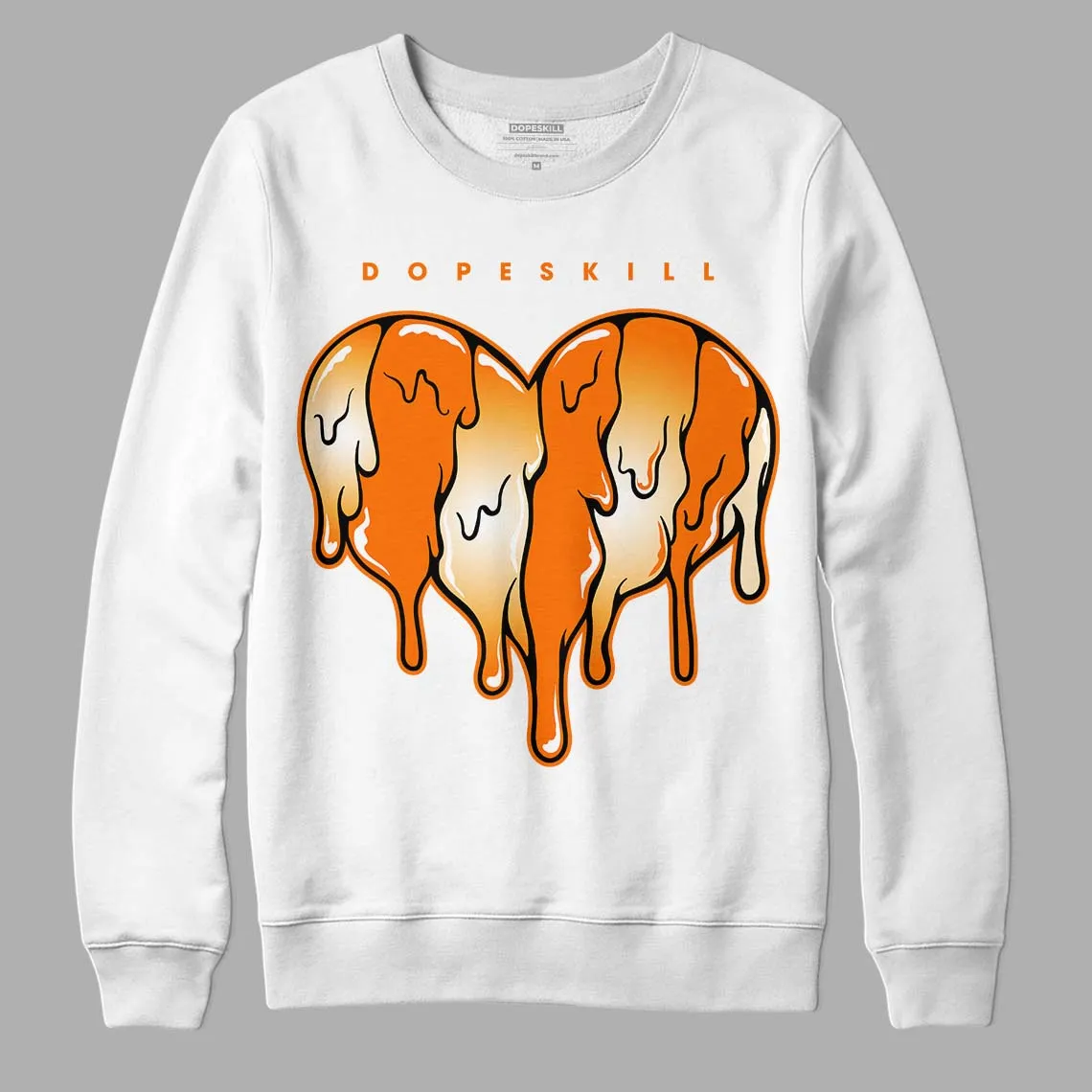 Dunk Low Magma Orange DopeSkill Sweatshirt Slime Drip Heart Graphic sold by DopeSkill