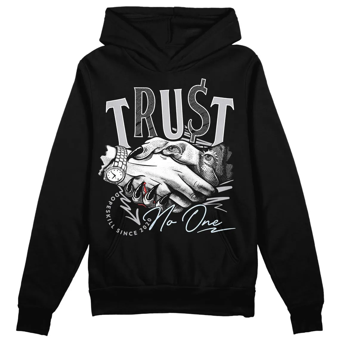Cement Grey 11s DopeSkill Hoodie Sweatshirt Trust No One Graphic sold by DopeSkill product image thumbnail 2
