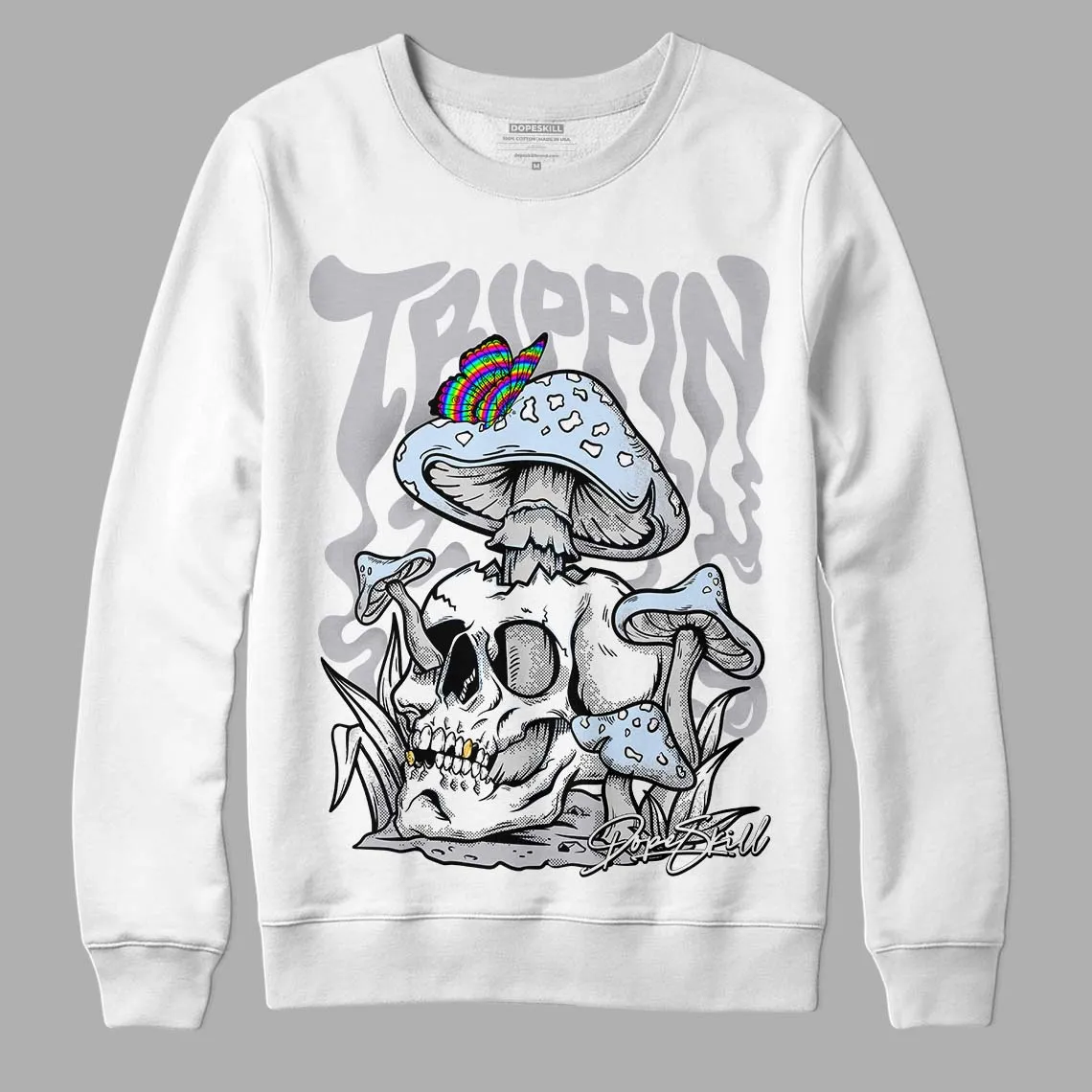 Cement Grey 11s DopeSkill Sweatshirt Trippin Graphic sold by DopeSkill
