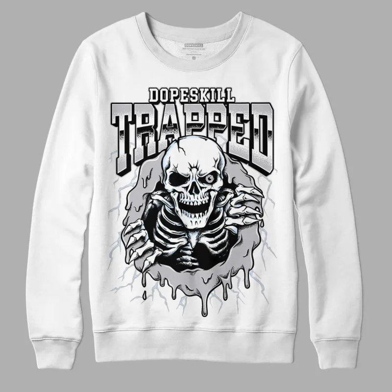 Cement Grey 11s DopeSkill Sweatshirt Trapped Halloween Graphic sold by DopeSkill