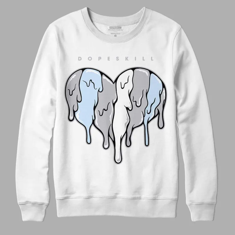 Cement Grey 11s DopeSkill Sweatshirt Slime Drip Heart Graphic sold by DopeSkill
