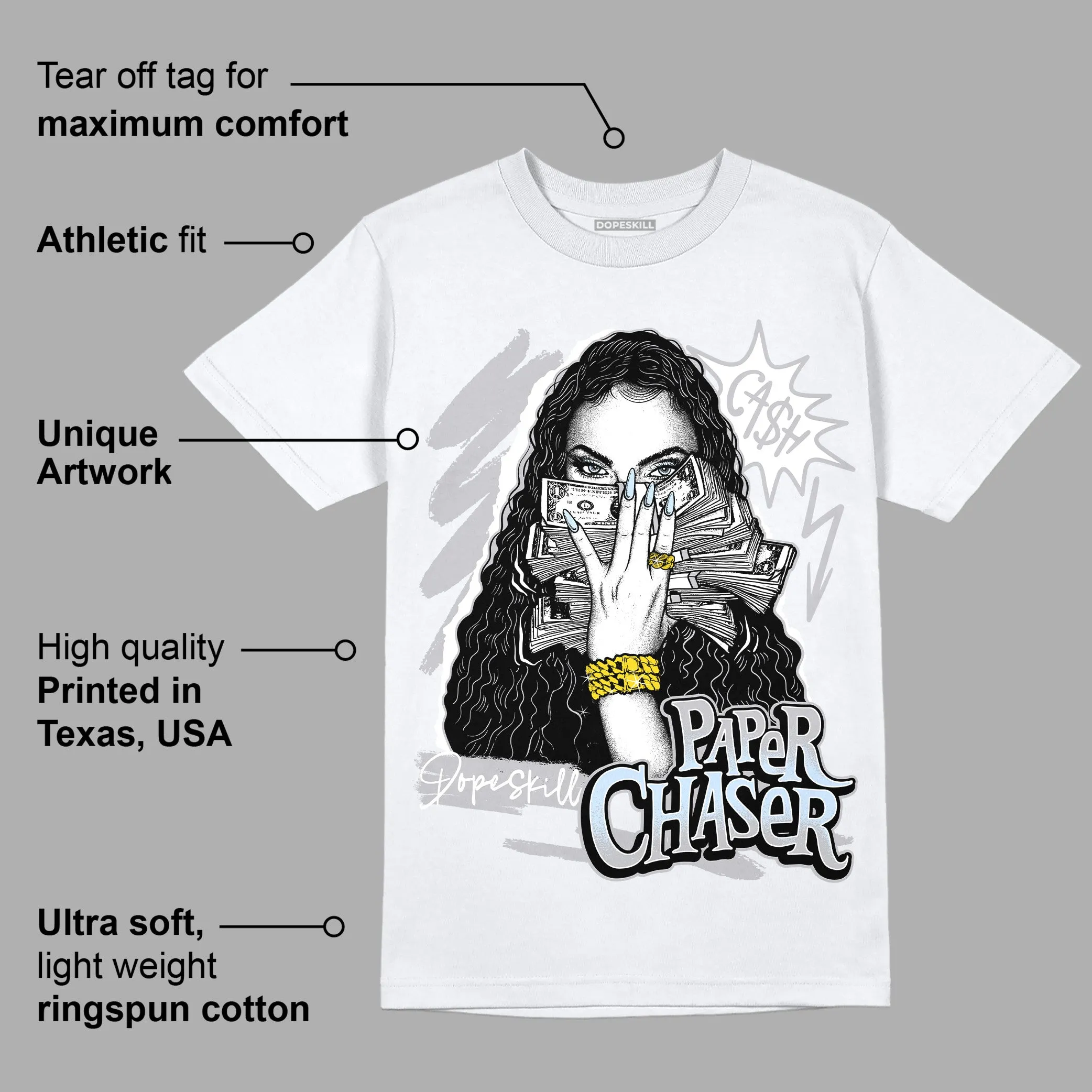 Cement Grey 11s DopeSkill T-Shirt NPC Graphic sold by DopeSkill product image thumbnail 3