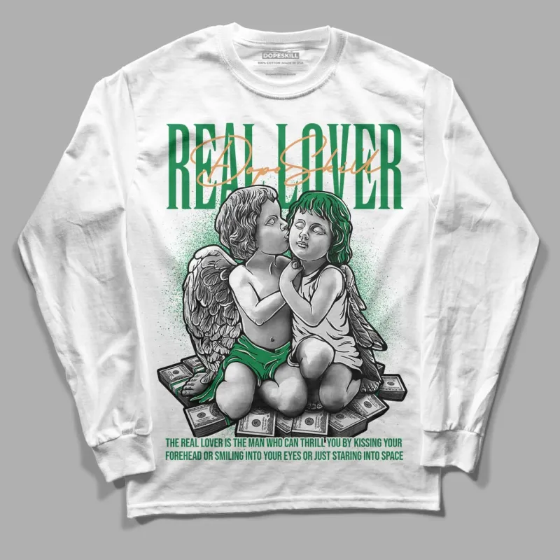 Pine Green 4s DopeSkill Long Sleeve T-Shirt Real Lover Graphic sold by DopeSkill