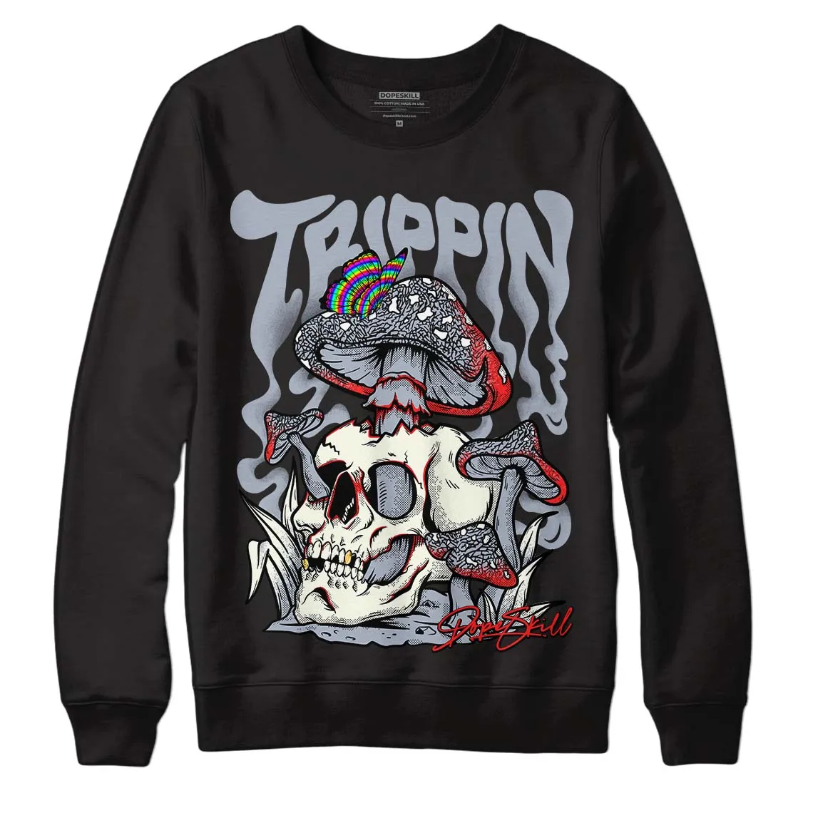 White Cement Reimagined 3s DopeSkill Sweatshirt Trippin Graphic sold by DopeSkill product image thumbnail 2