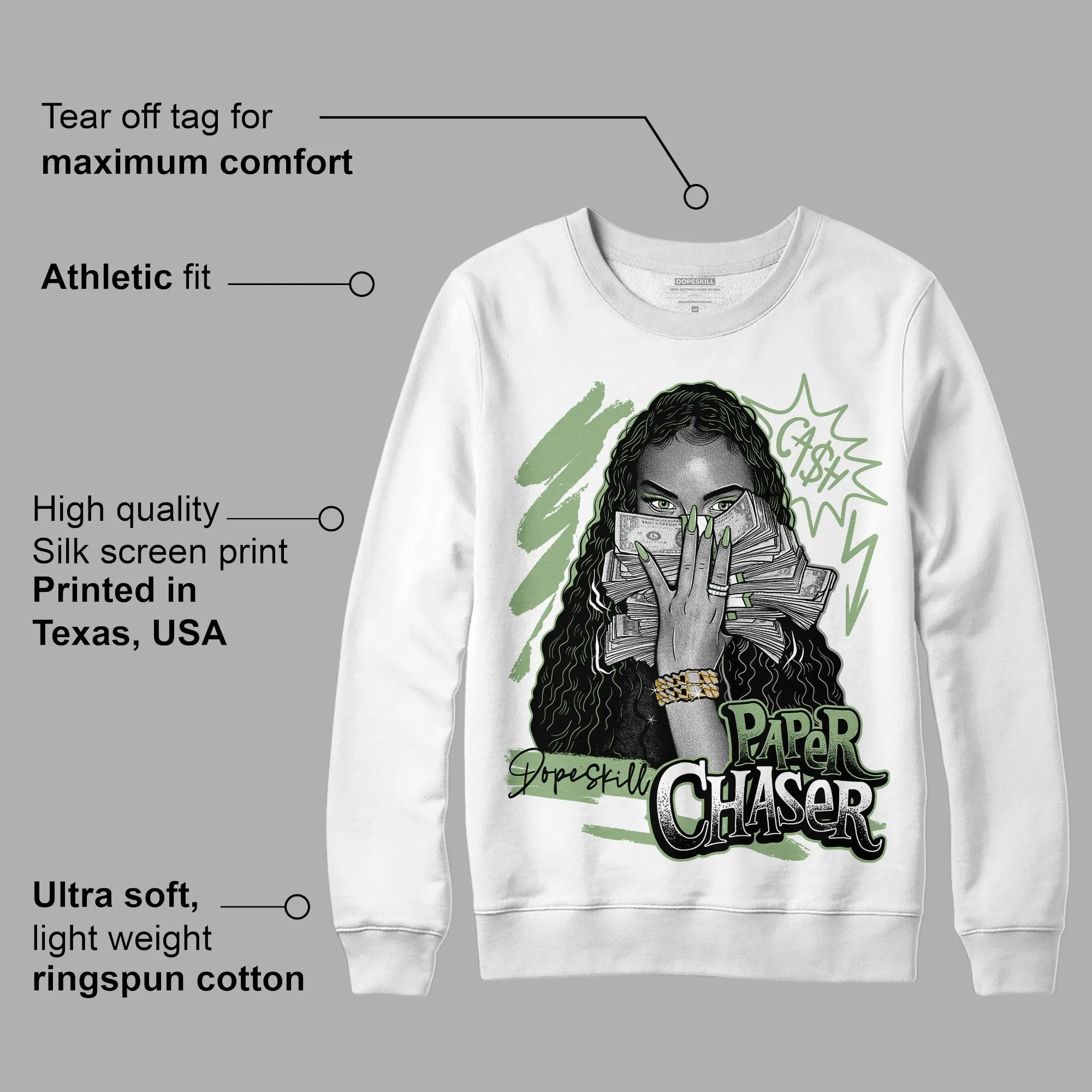 Seafoam 4s DopeSkill Sweatshirt NPC Graphic sold by DopeSkill product image thumbnail 3