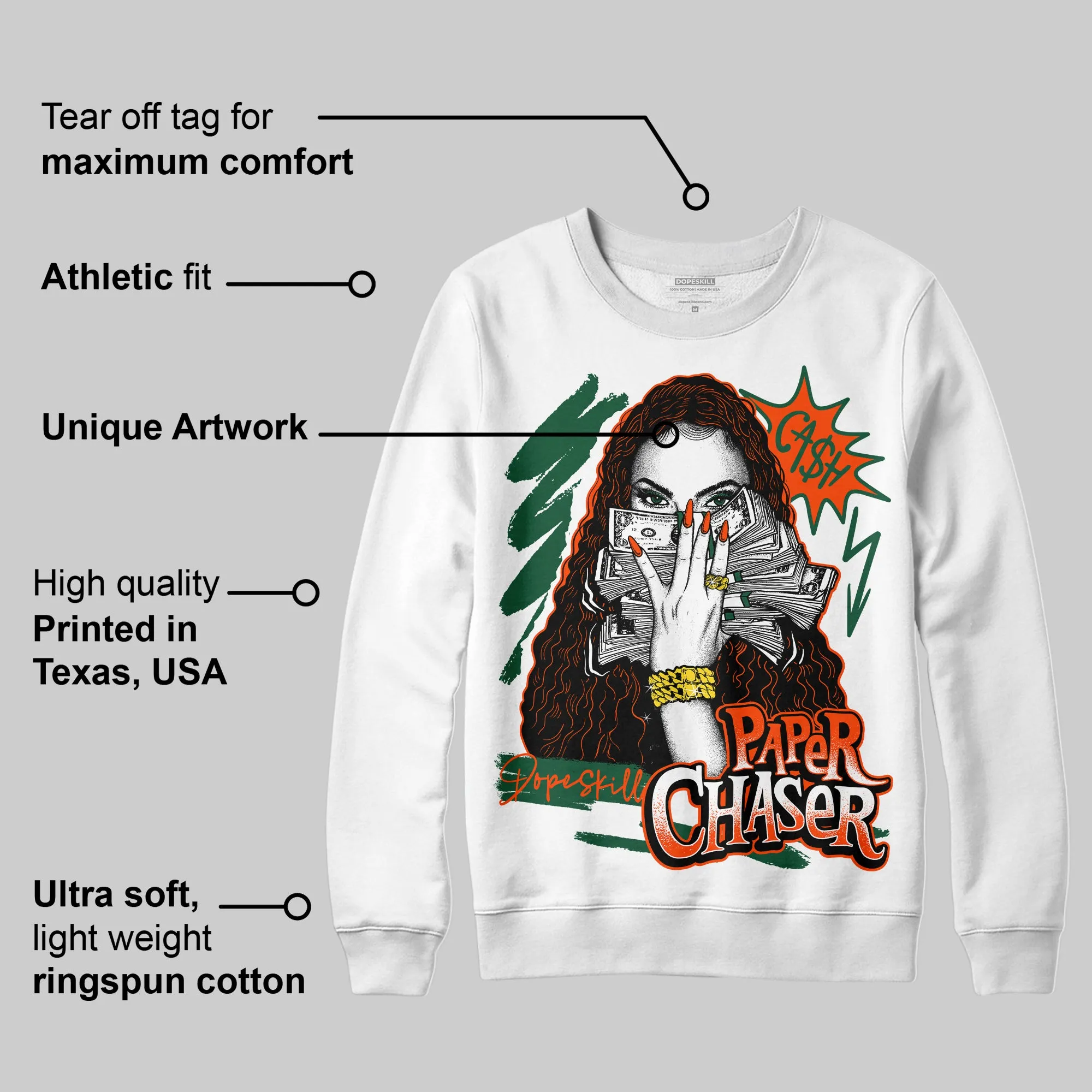 Dunk Low Team Dark Green Orange DopeSkill Sweatshirt NPC Graphic sold by DopeSkill product image thumbnail 3