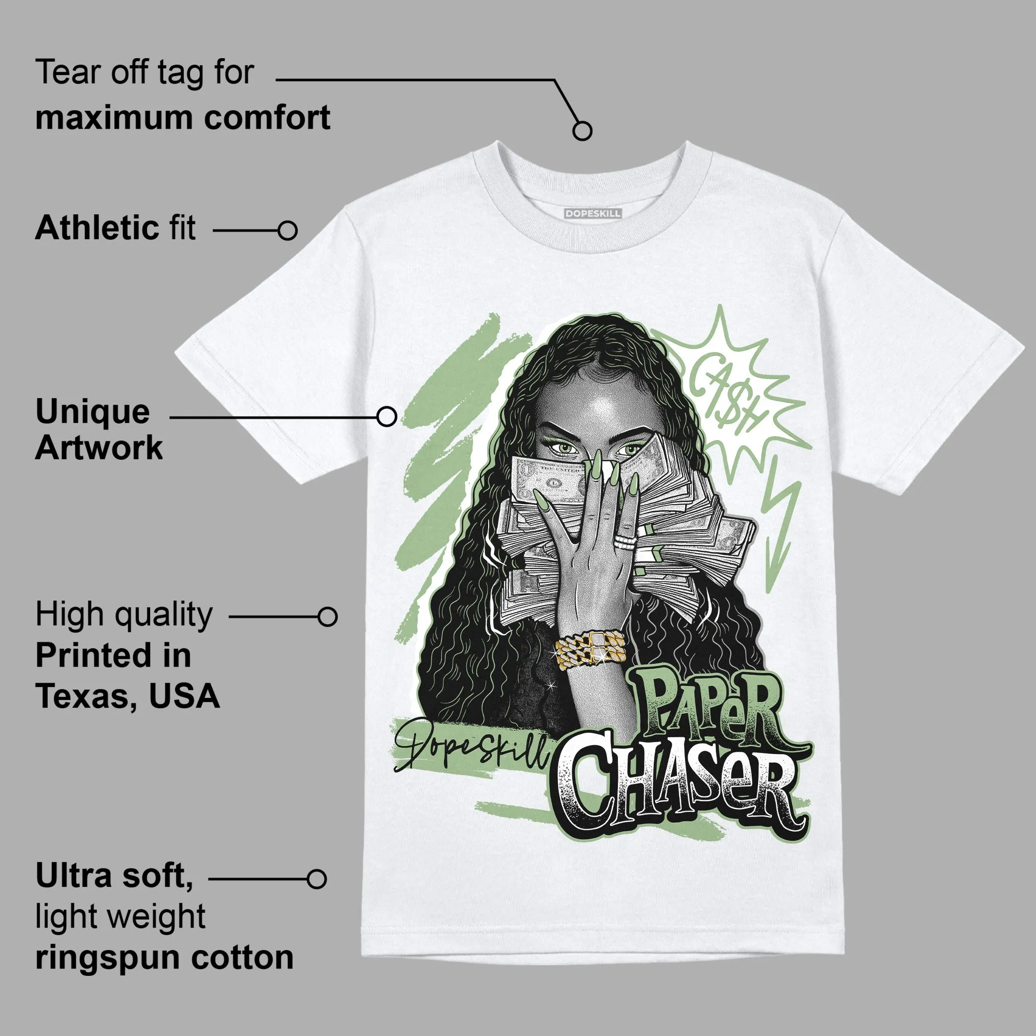 Seafoam 4s DopeSkill T-Shirt NPC Graphic sold by DopeSkill product image thumbnail 3