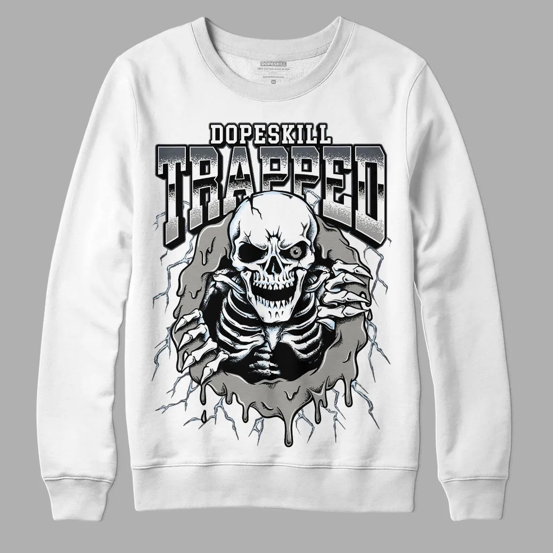 Cool Grey 6s DopeSkill Sweatshirt Trapped Halloween Graphic sold by DopeSkill