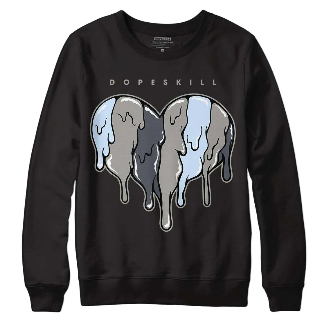 Cool Grey 6s DopeSkill Sweatshirt Slime Drip Heart Graphic sold by DopeSkill product image thumbnail 2