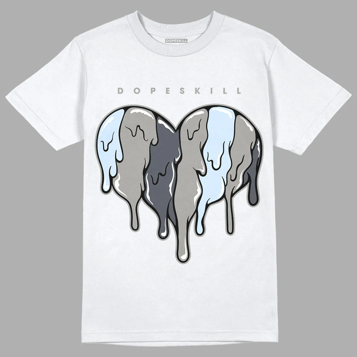 Cool Grey 6s DopeSkill T-Shirt Slime Drip Heart Graphic sold by DopeSkill