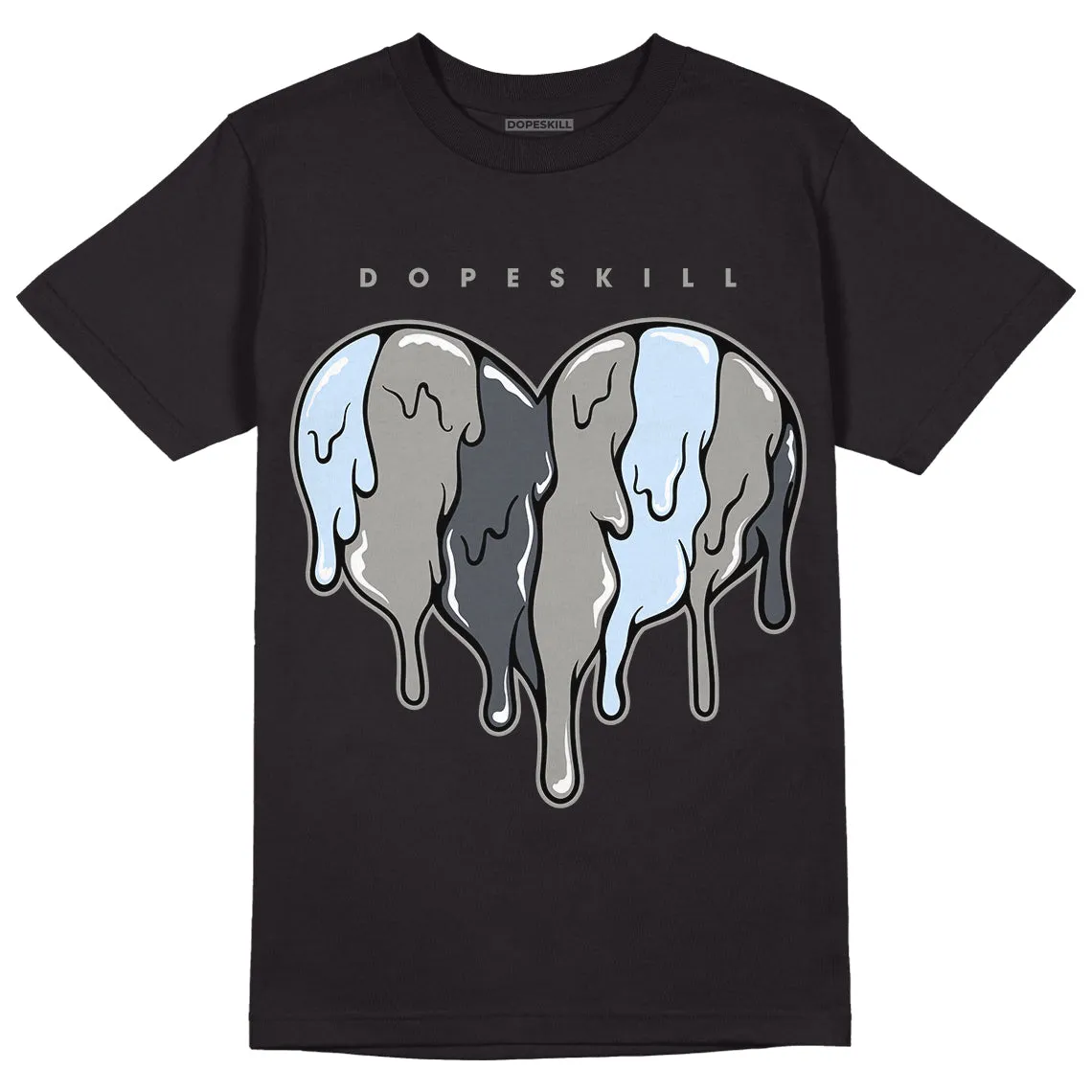 Cool Grey 6s DopeSkill T-Shirt Slime Drip Heart Graphic sold by DopeSkill product image thumbnail 2