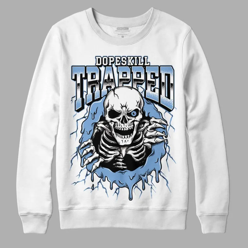 University Blue 5s DopeSkill Sweatshirt Trapped Halloween Graphic sold by DopeSkill