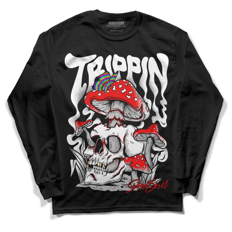 85 Black White 1s DopeSkill Long Sleeve T-Shirt Trippin Graphic sold by DopeSkill