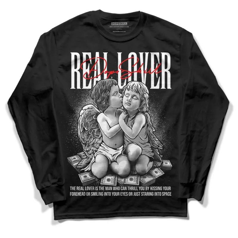 85 Black White 1s DopeSkill Long Sleeve T-Shirt Real Lover Graphic sold by DopeSkill