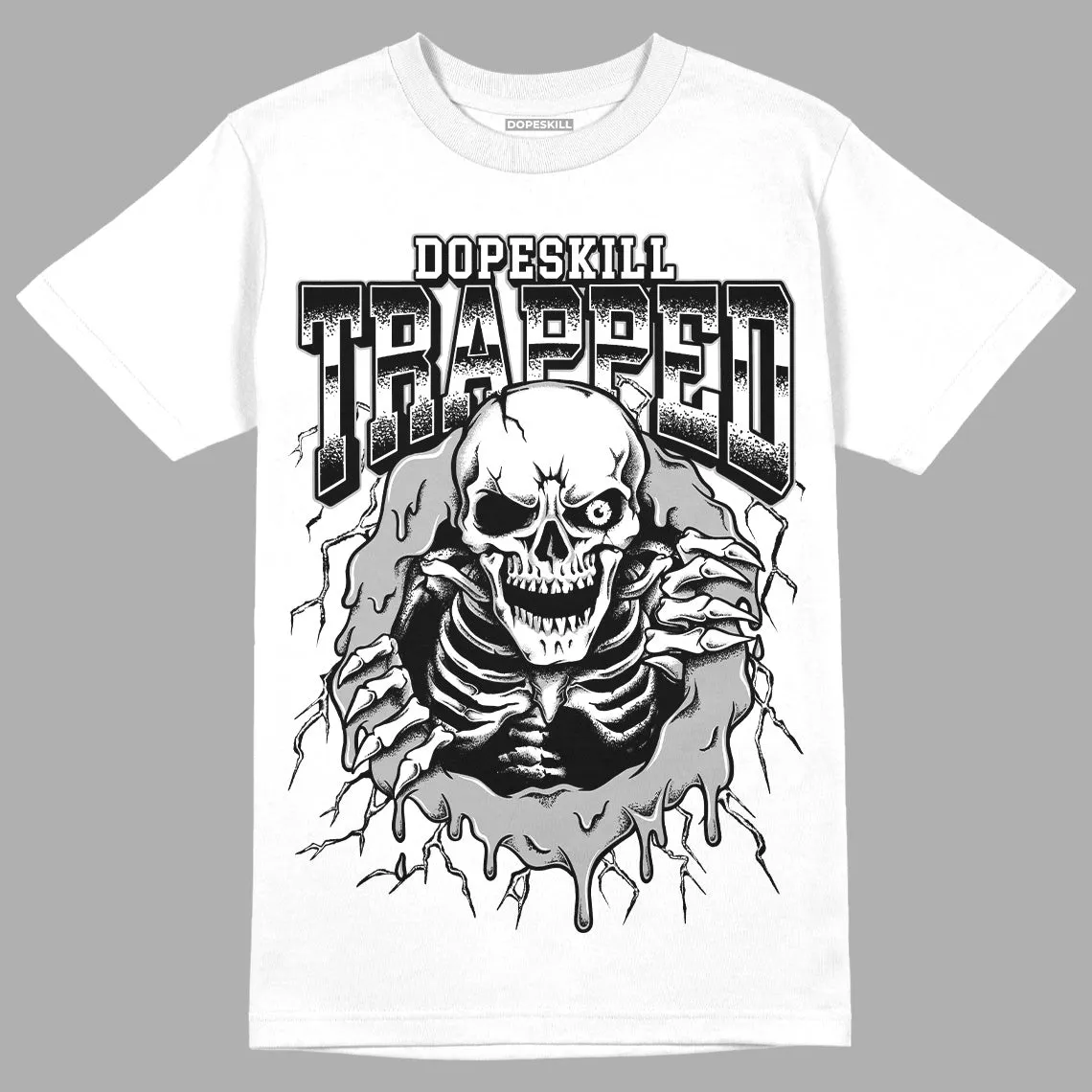 85 Black White 1s DopeSkill T-Shirt Trapped Halloween Graphic sold by DopeSkill product image thumbnail 2