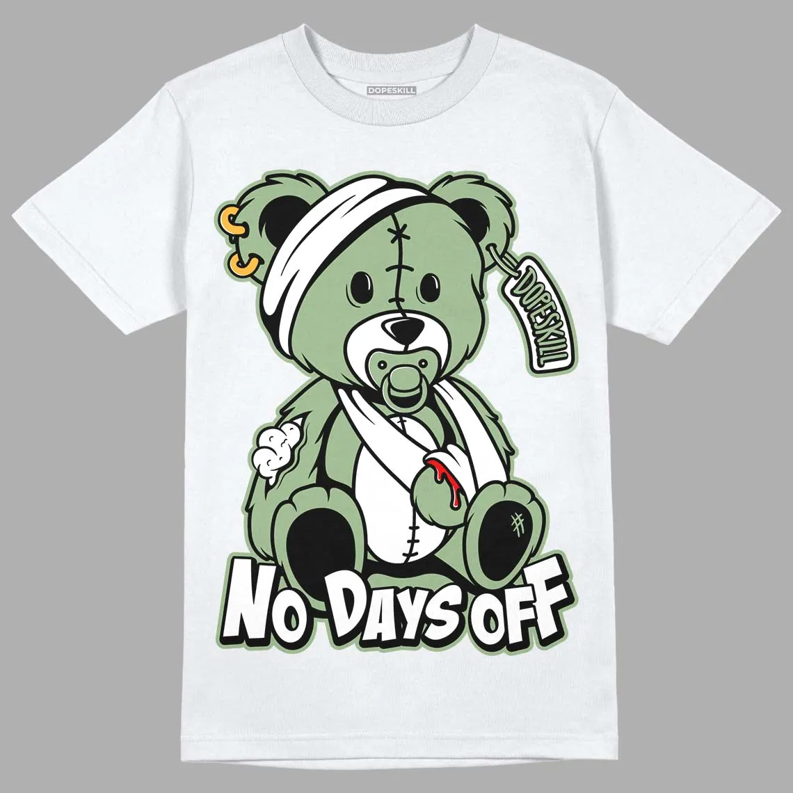 Seafoam 4s DopeSkill T-Shirt Hurt Bear Graphic sold by DopeSkill