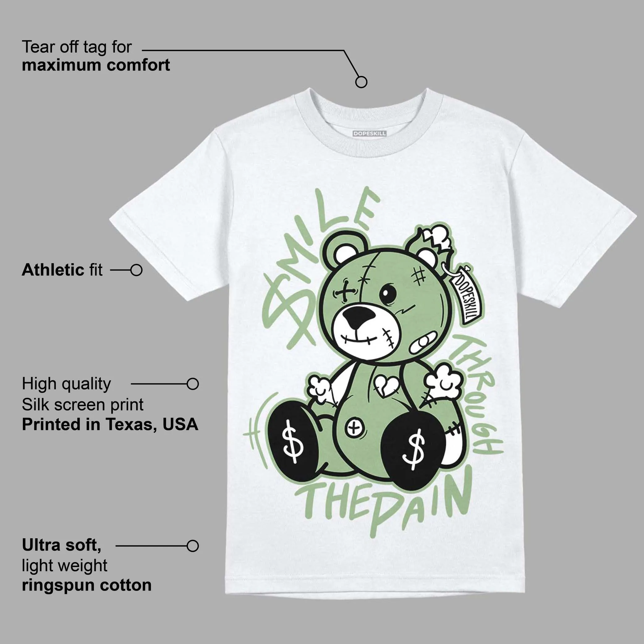 Seafoam 4s DopeSkill T-Shirt BEAN Graphic sold by DopeSkill product image thumbnail 3