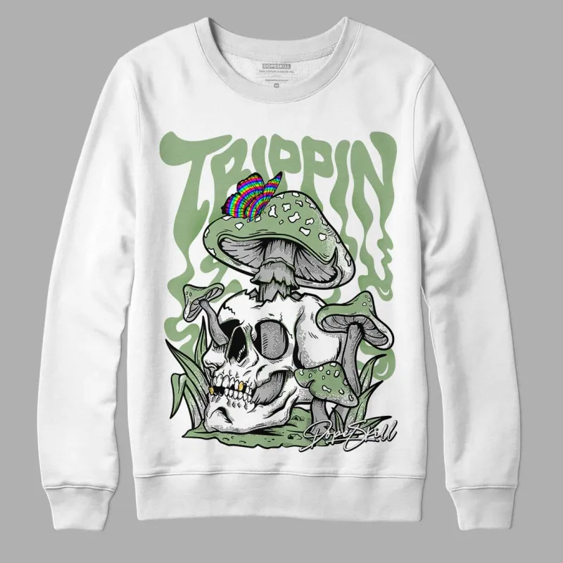Seafoam 4s DopeSkill Sweatshirt Trippin Graphic sold by DopeSkill