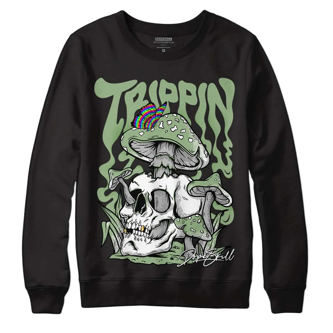 Seafoam 4s DopeSkill Sweatshirt Trippin Graphic sold by DopeSkill product image thumbnail 2