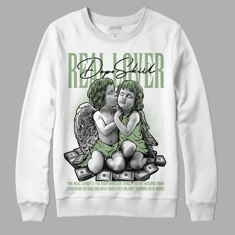 Seafoam 4s DopeSkill Sweatshirt Real Lover Graphic sold by DopeSkill
