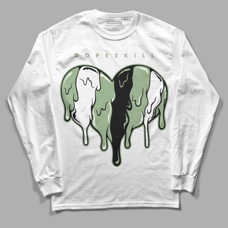 Seafoam 4s DopeSkill Long Sleeve T-Shirt Slime Drip Heart Graphic sold by DopeSkill