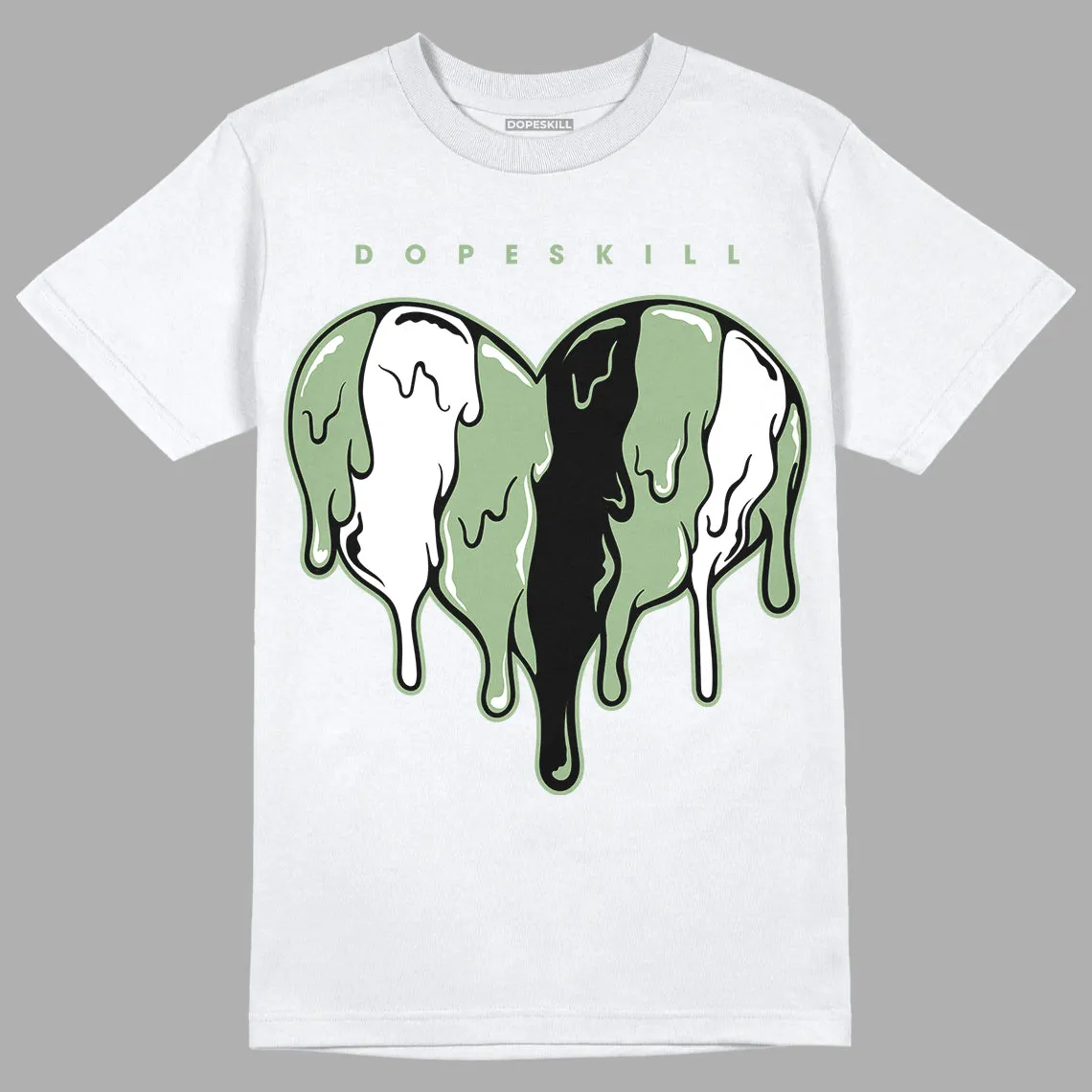 Seafoam 4s DopeSkill T-Shirt Slime Drip Heart Graphic sold by DopeSkill