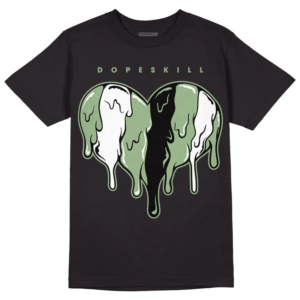Seafoam 4s DopeSkill T-Shirt Slime Drip Heart Graphic sold by DopeSkill product image thumbnail 2