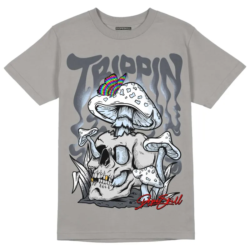 Cool Grey 11s DopeSkill Grey T-shirt Trippin Graphic sold by DopeSkill