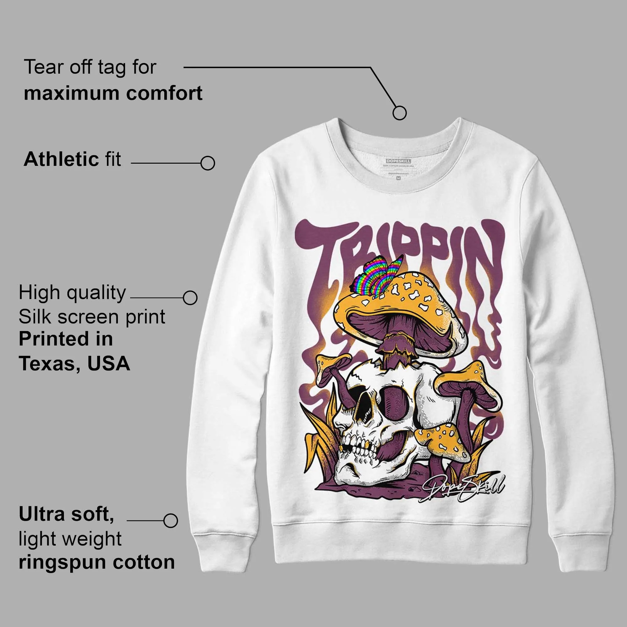 Brotherhood 1s High OG DopeSkill Sweatshirt Trippin Graphic sold by DopeSkill product image thumbnail 3