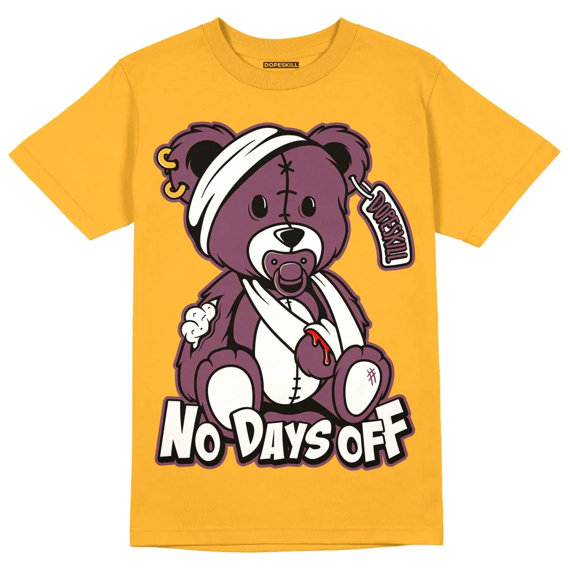 Brotherhood 1s High OG DopeSkill University Gold T-shirt Hurt Bear Graphic sold by DopeSkill