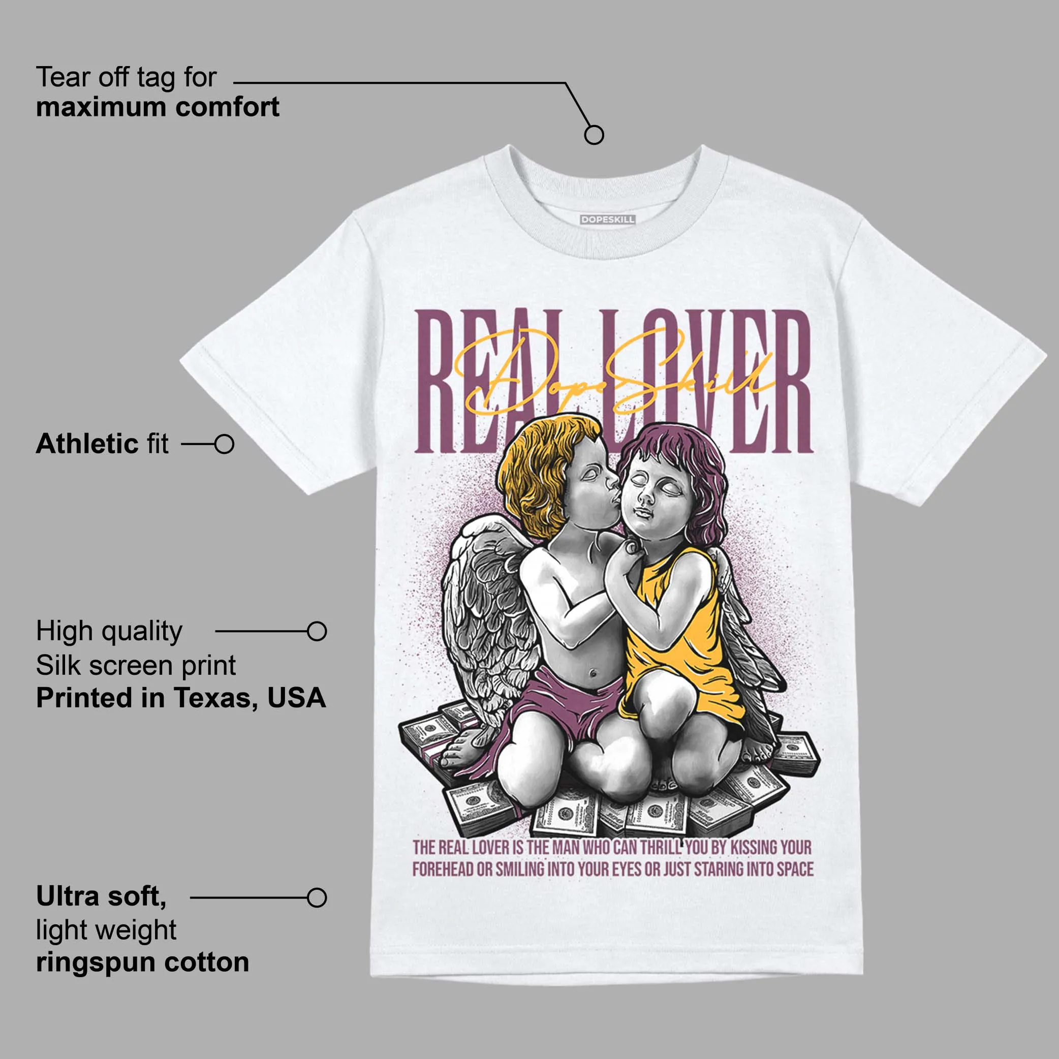 Brotherhood 1s High OG DopeSkill T-Shirt Real Lover Graphic sold by DopeSkill product image thumbnail 3