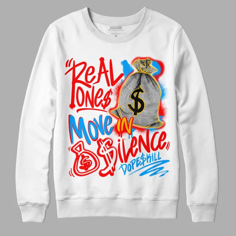 Fruity Pebbles Dunks DopeSkill Sweatshirt Real Ones Move In Silence Graphic sold by DopeSkill