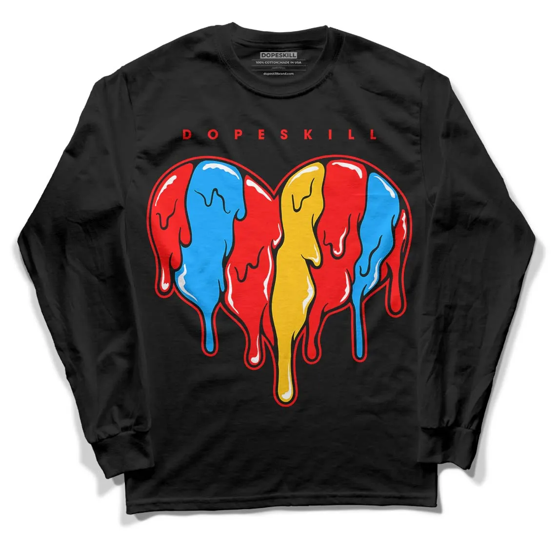 Fruity Pebbles Dunks DopeSkill Long Sleeve T-Shirt Slime Drip Heart Graphic sold by DopeSkill product image thumbnail 2