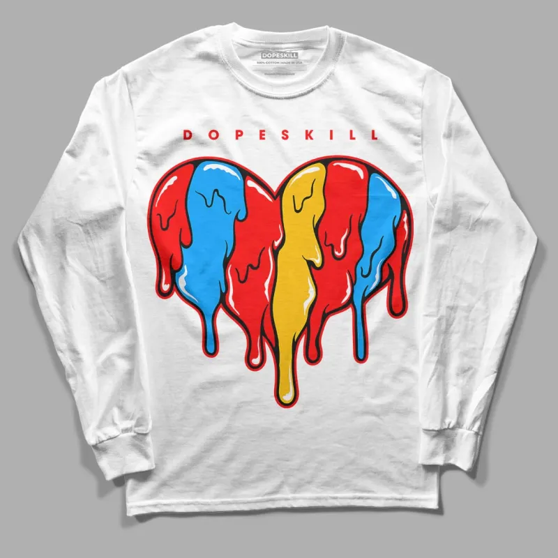 Fruity Pebbles Dunks DopeSkill Long Sleeve T-Shirt Slime Drip Heart Graphic sold by DopeSkill